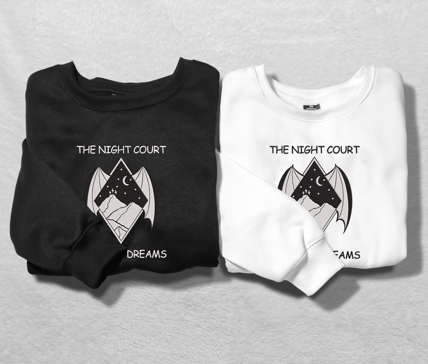 The Night Court Embroidered Embroidered Sweatshirt, Court Of Dreams Art Shirt, Velaris Shirt, Acotar Shirt, Basgiath War College, Gift For Book Lover