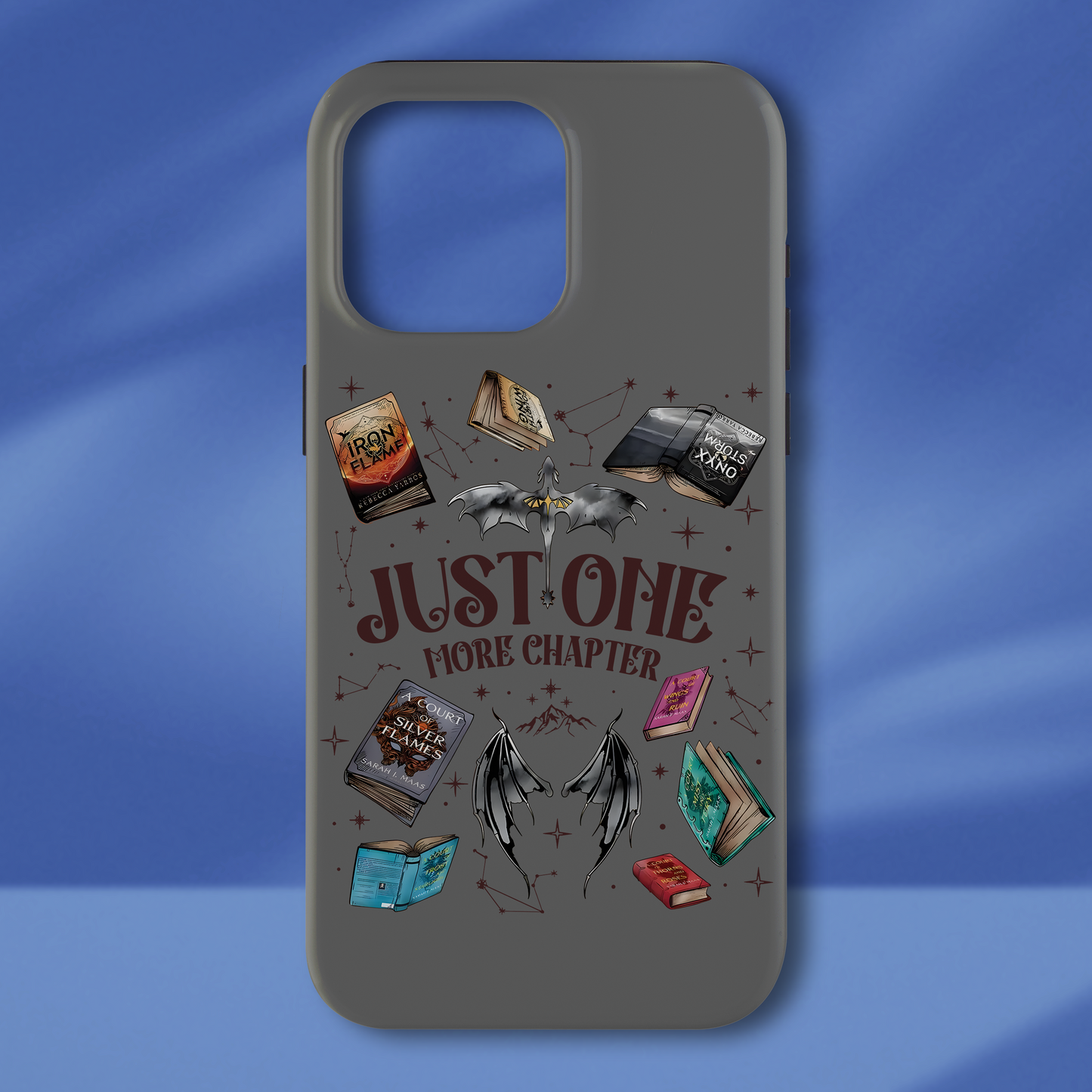 Just One More Chapter Phone Case Book Lover Phone Case Fantasy Merch Phone Case Romance Merch Phone Case