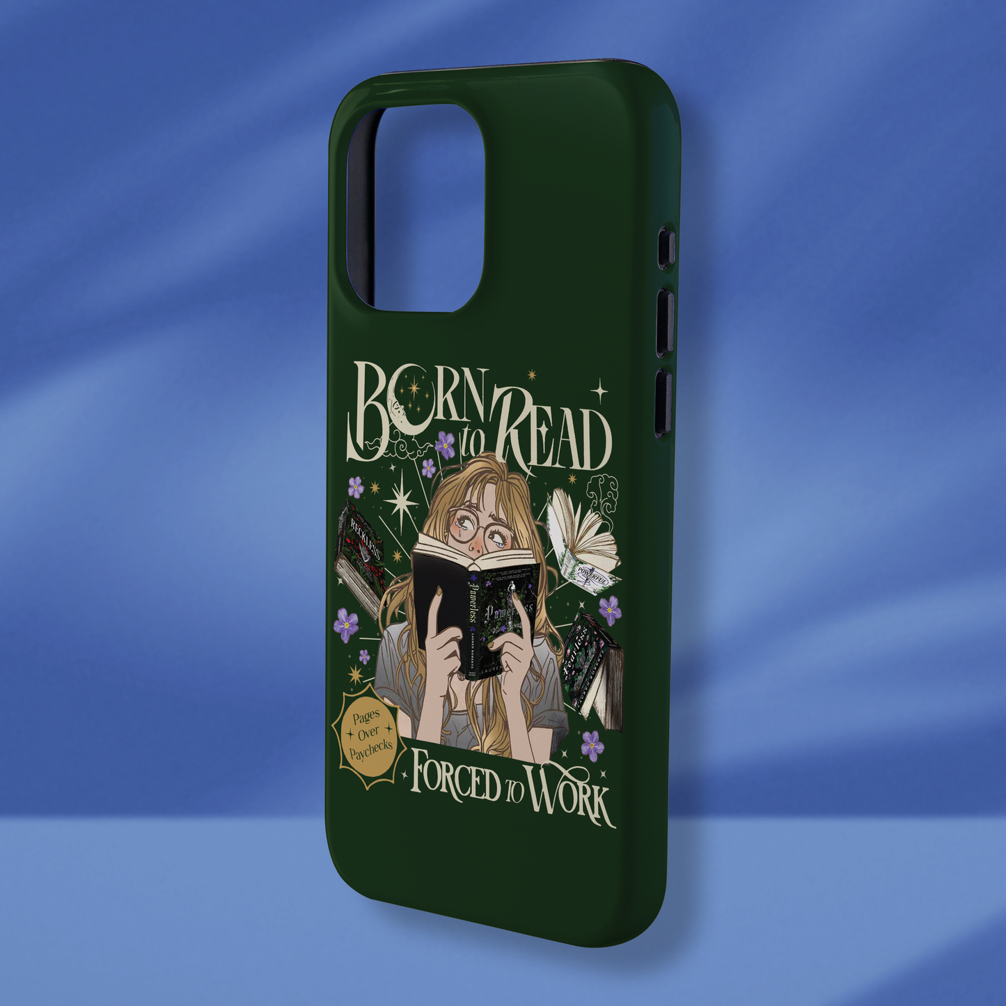 Born To Read For To Work Phone Case Reckless Phone Case Powerless Phone Case Fantasy Merch Phone Case