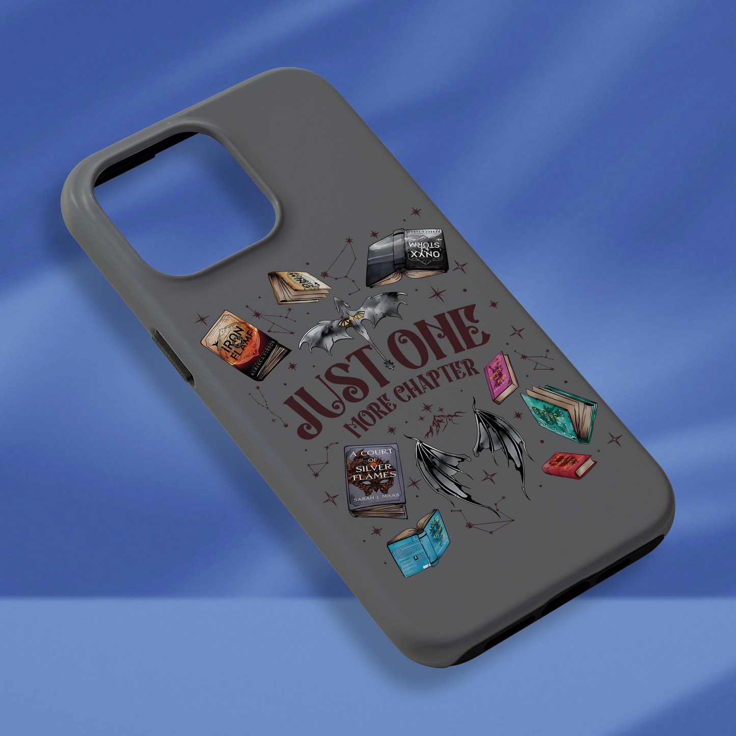 Just One More Chapter Phone Case Book Lover Phone Case Fantasy Merch Phone Case Romance Merch Phone Case