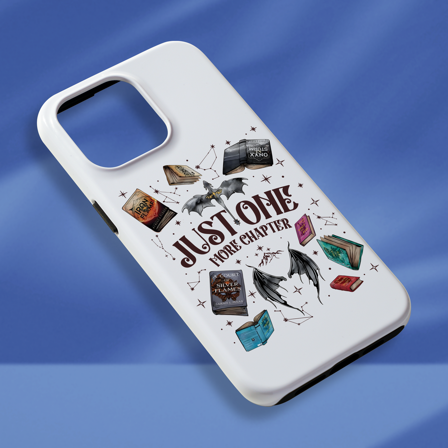Just One More Chapter Phone Case Book Lover Phone Case Fantasy Merch Phone Case Romance Merch Phone Case