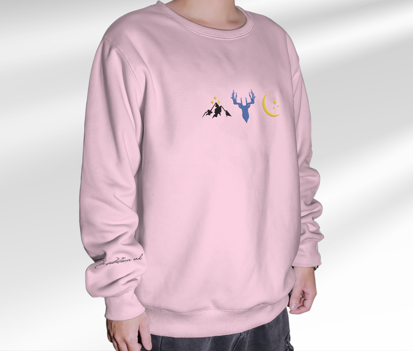 Embroidered Sjm Acotar Sweatshirt, Embroidered To Whatever End Sleeve Crewneck, For Rhysand & Feyre Fan Club, Gift For Readers, For Book Lover