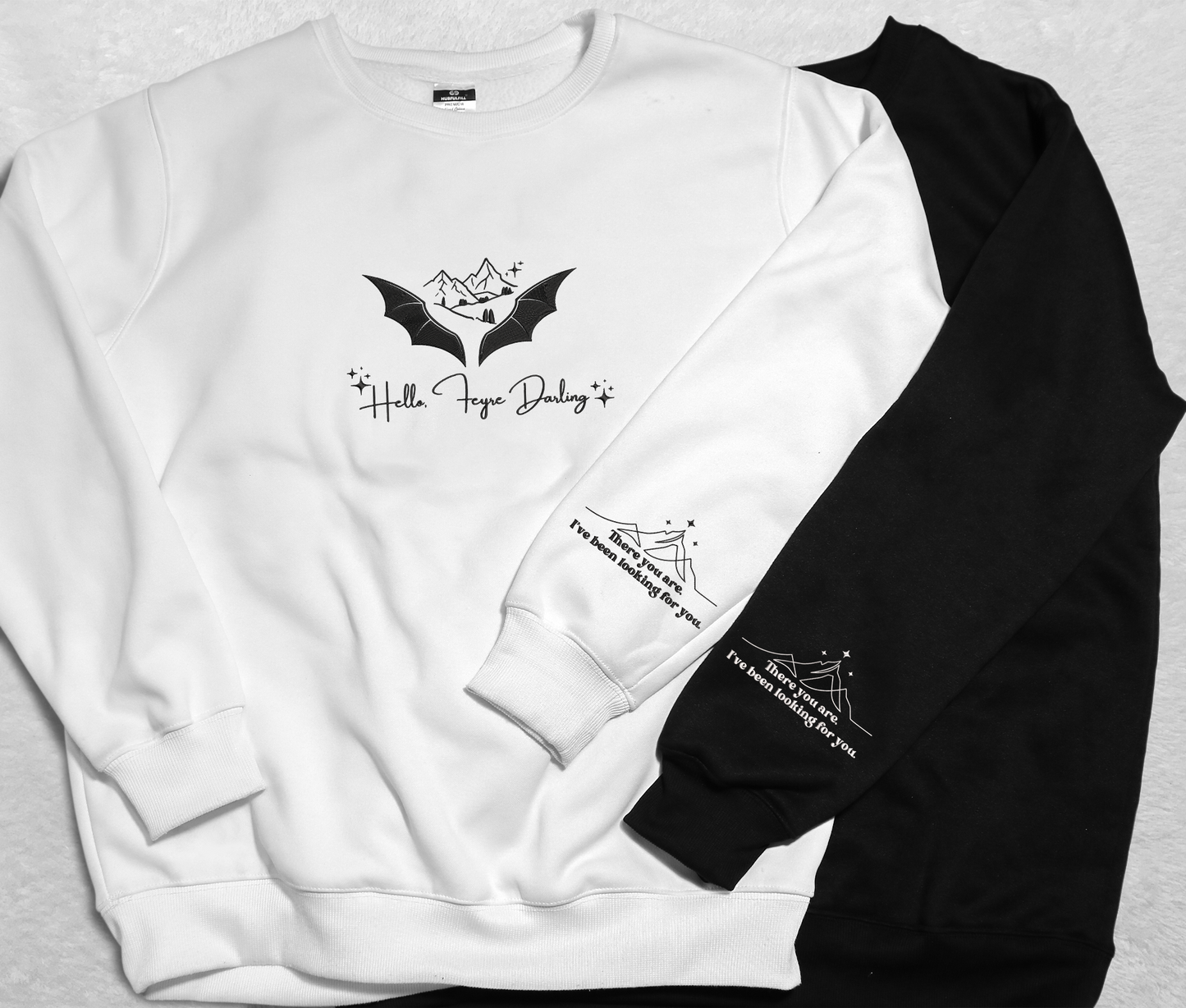 Hello, Feyre Darling Embroidered Sweatshirt, Velaris Acotar Art Embroidered Shirt, Fourth Wing Bookish Trendy Shirt, Gift For Book Lover