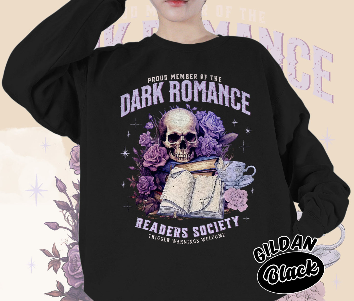 Dark Romance Readers Society Shirt Romance Reader Shirt Dark Academia Shirt Smut Reader Shirt, Bookish Bookworm Book Nerd Shirt, Gift for Her, Gift for Readers for Book Lovers