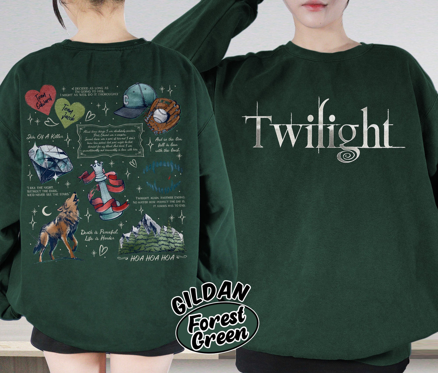 Vampire Wolf Romance Shirt, Twilight Inspired Shirt, Vampire Romance Shirt, Spooky Cozy Shirt, Romantasy Readers Shirt, Bookish Bookworm Book Nerd Shirt, Gift for Her, Gift for Readers for Book Lovers