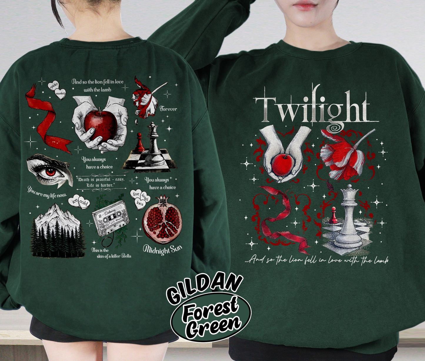 Twilight Inspired Shirt, Book Cover Aesthetic Shirt, Twilight Saga Shirt, Vampires Wolves Romance Shirt, Romantasy Readers Shirt, Bookish Bookworm Book Nerd Shirt, Gift for Her, Gift for Readers for Book Lovers