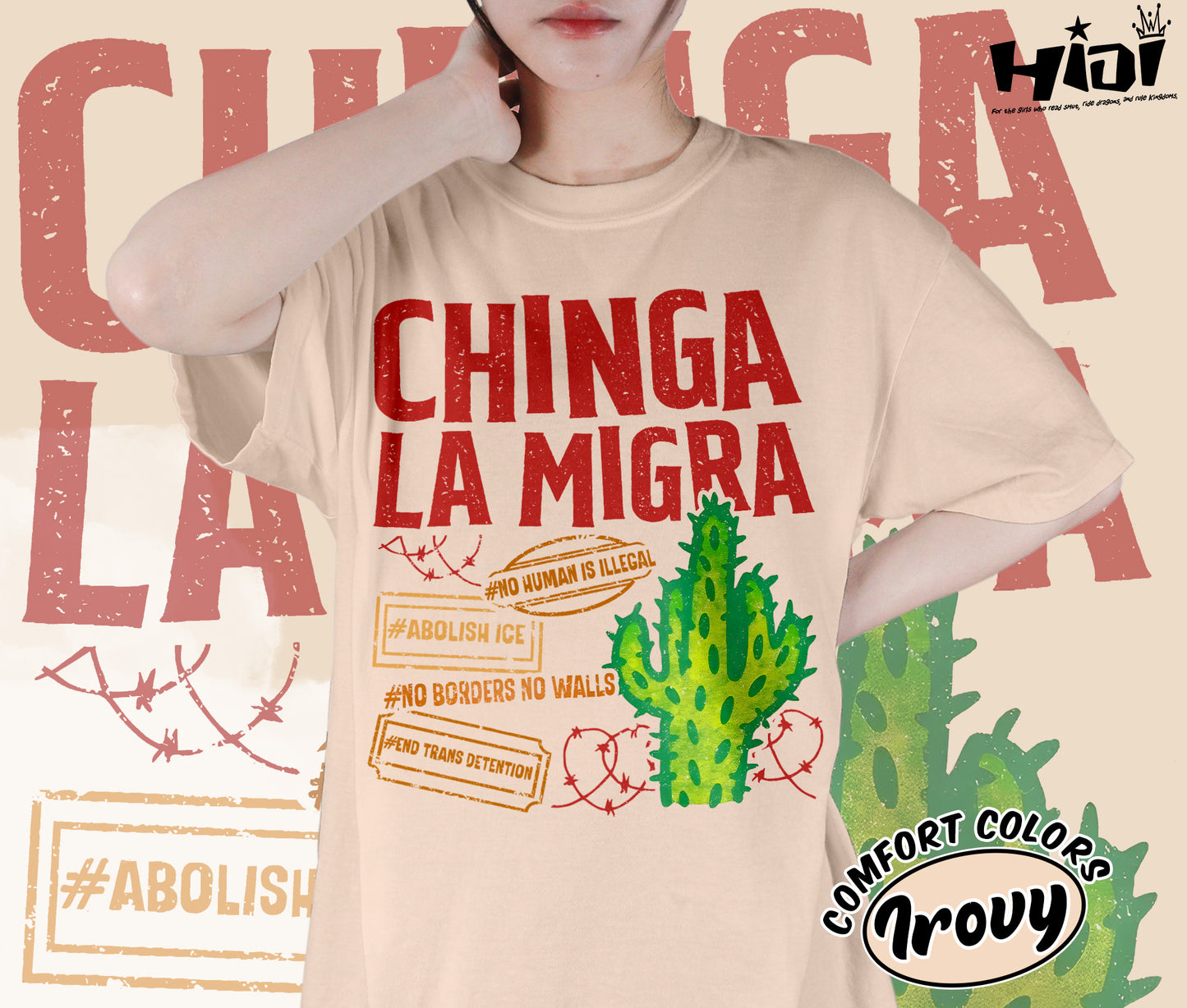 End Ice Political Shirt, Chinga La Migra Abolish Ice Shirt, No Human Is Illegal Shirt, Immigrant Human Rights, Social Justice, Romantasy Readers Shirt, Bookish Bookworm Book Nerd Shirt, Gift for Her, Gift for Readers for Book Lovers