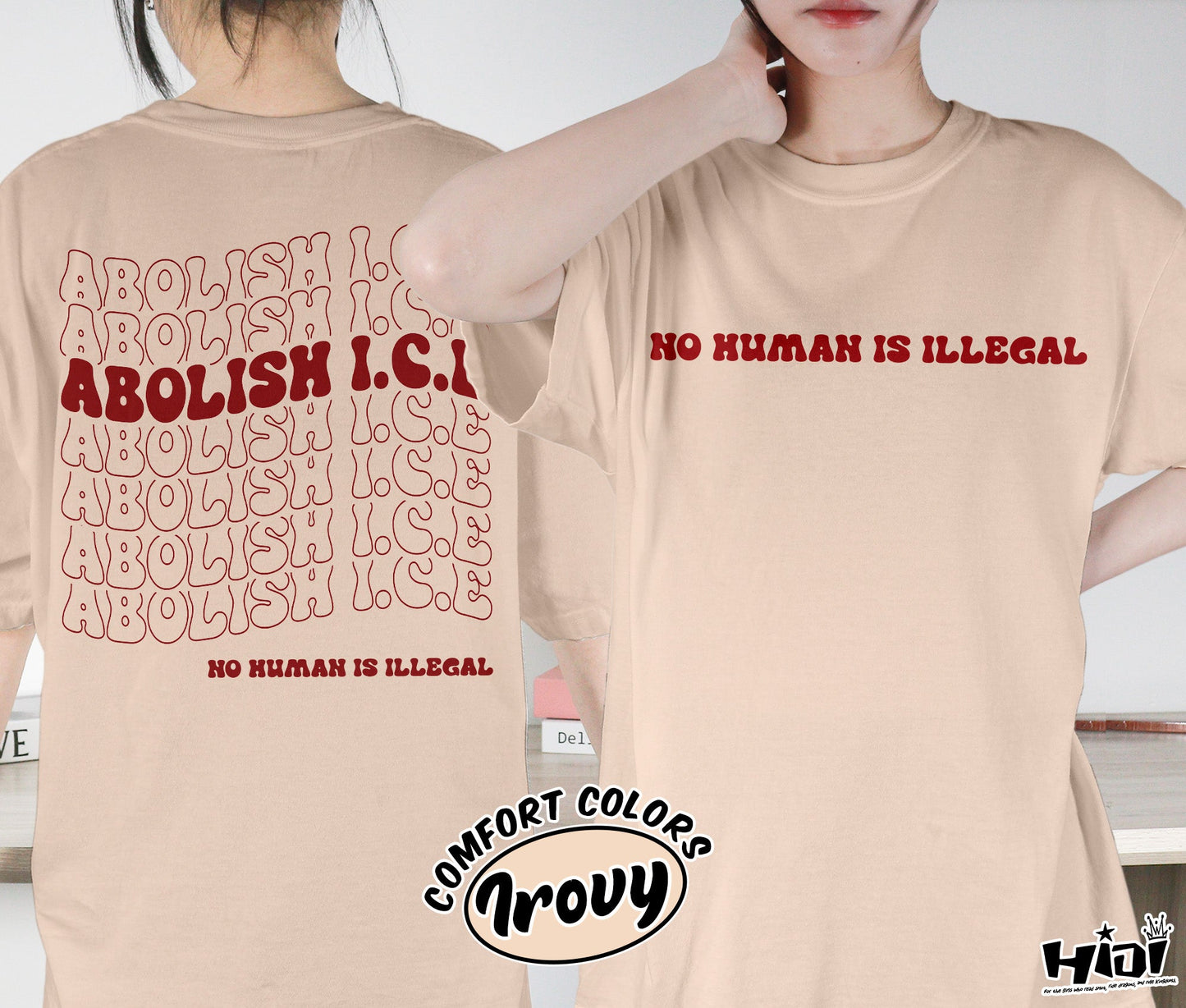 Abolish Ice No Human Is Illegal Shirt, End Ice Political Shirt, Pro Immigrant Shirt, DACA Shirt, Social Justice Shirt, Bookish Bookworm Book Nerd Shirt, Gift for Her, Gift for Readers for Book Lovers