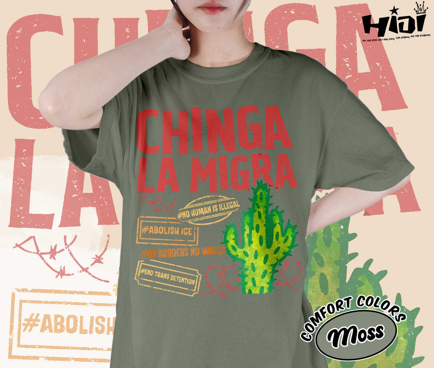 End Ice Political Shirt, Chinga La Migra Abolish Ice Shirt, No Human Is Illegal Shirt, Immigrant Human Rights, Social Justice, Romantasy Readers Shirt, Bookish Bookworm Book Nerd Shirt, Gift for Her, Gift for Readers for Book Lovers