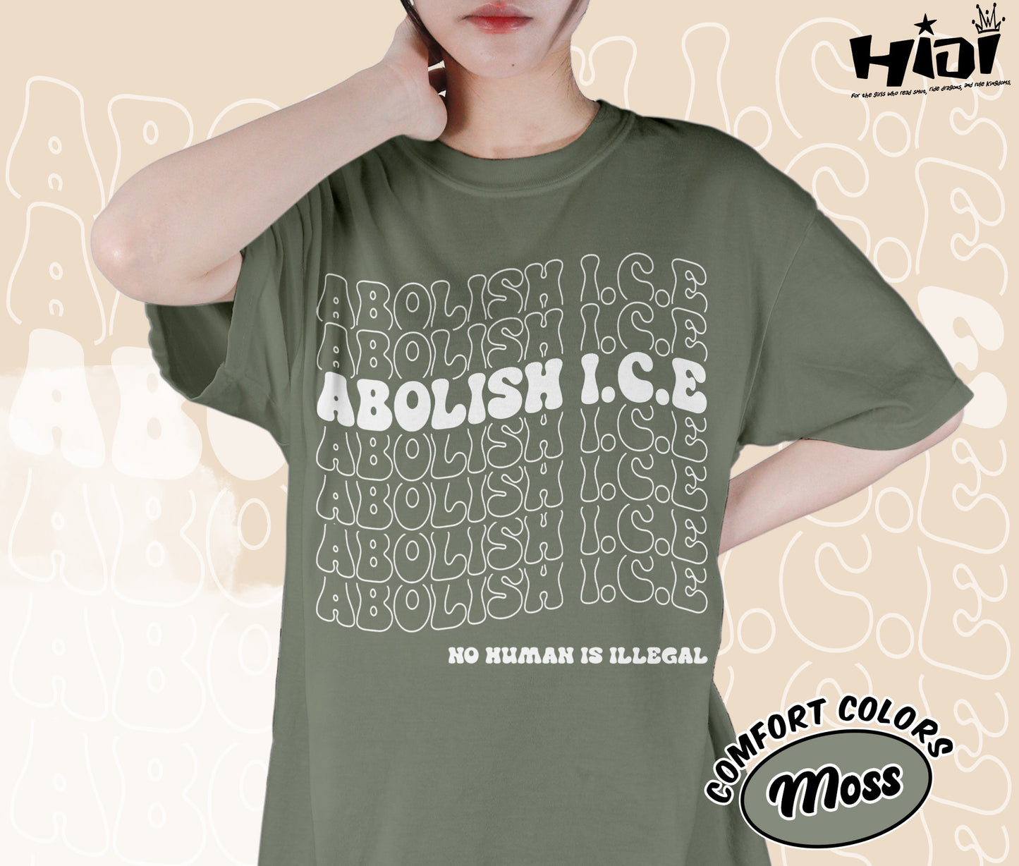 Abolish ICE Shirt, No Human Is Illegal Shirt, Pro Immigrant Rights Shirt, DACA Support Shirt, Social Justice Graphic Shirt, Bookish Bookworm Book Nerd Shirt, Gift for Her, Gift for Readers for Book Lovers