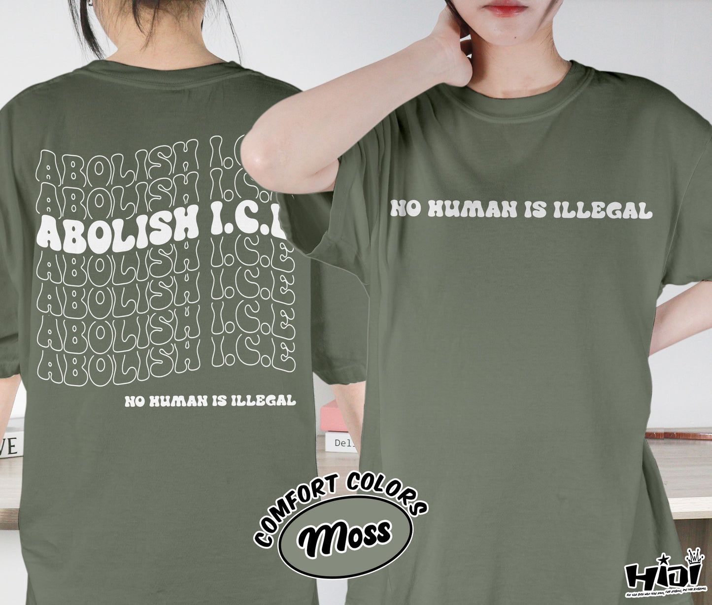 Abolish Ice No Human Is Illegal Shirt, End Ice Political Shirt, Pro Immigrant Shirt, DACA Shirt, Social Justice Shirt, Bookish Bookworm Book Nerd Shirt, Gift for Her, Gift for Readers for Book Lovers