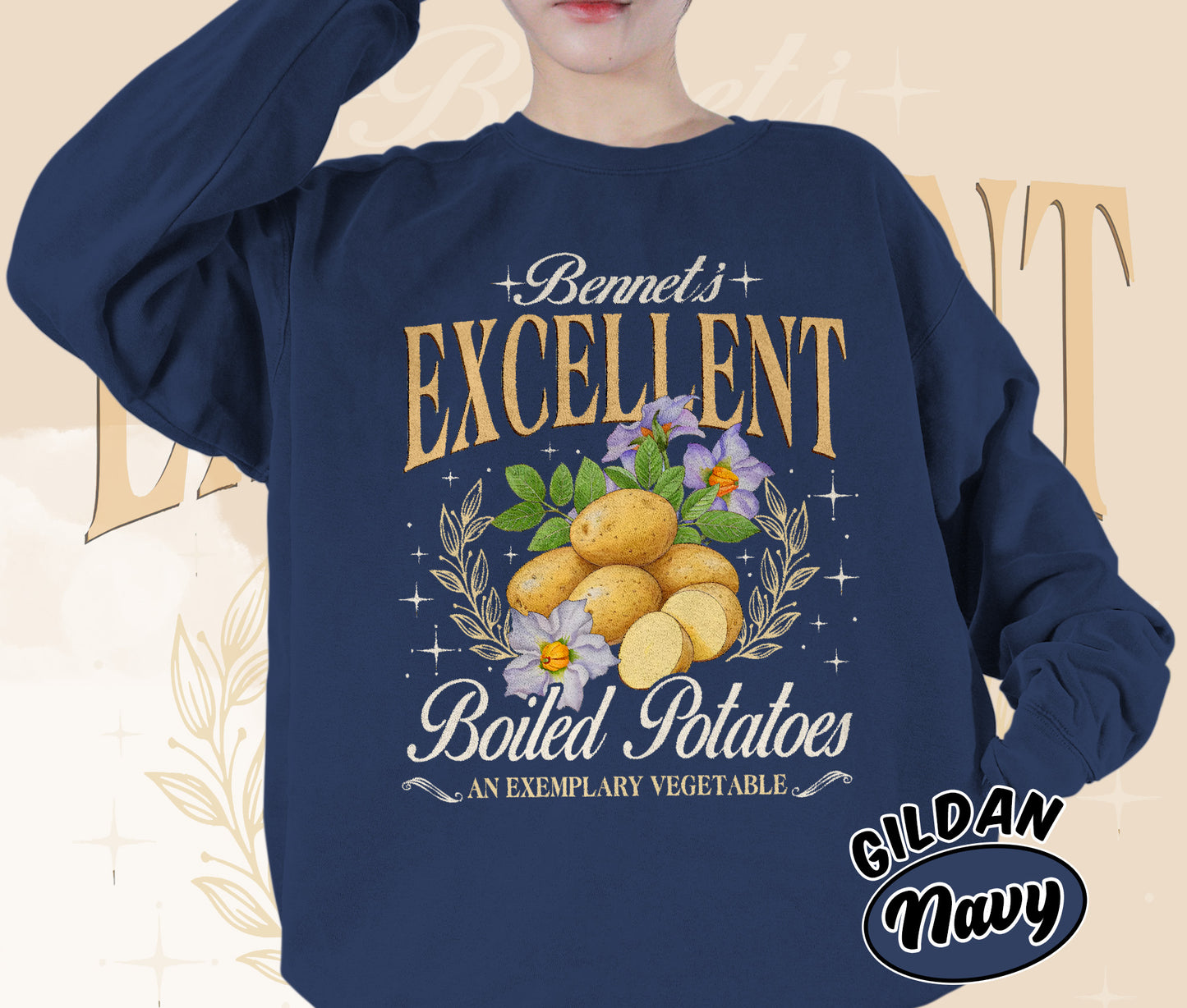 Pride and Prejudice Shirt, Excellent Boiled Potatoes Shirt, Jane Austen Shirt, Romantasy Readers Shirt, Bookish Bookworm Book Nerd Shirt, Gift for Her, Gift for Readers for Book Lovers