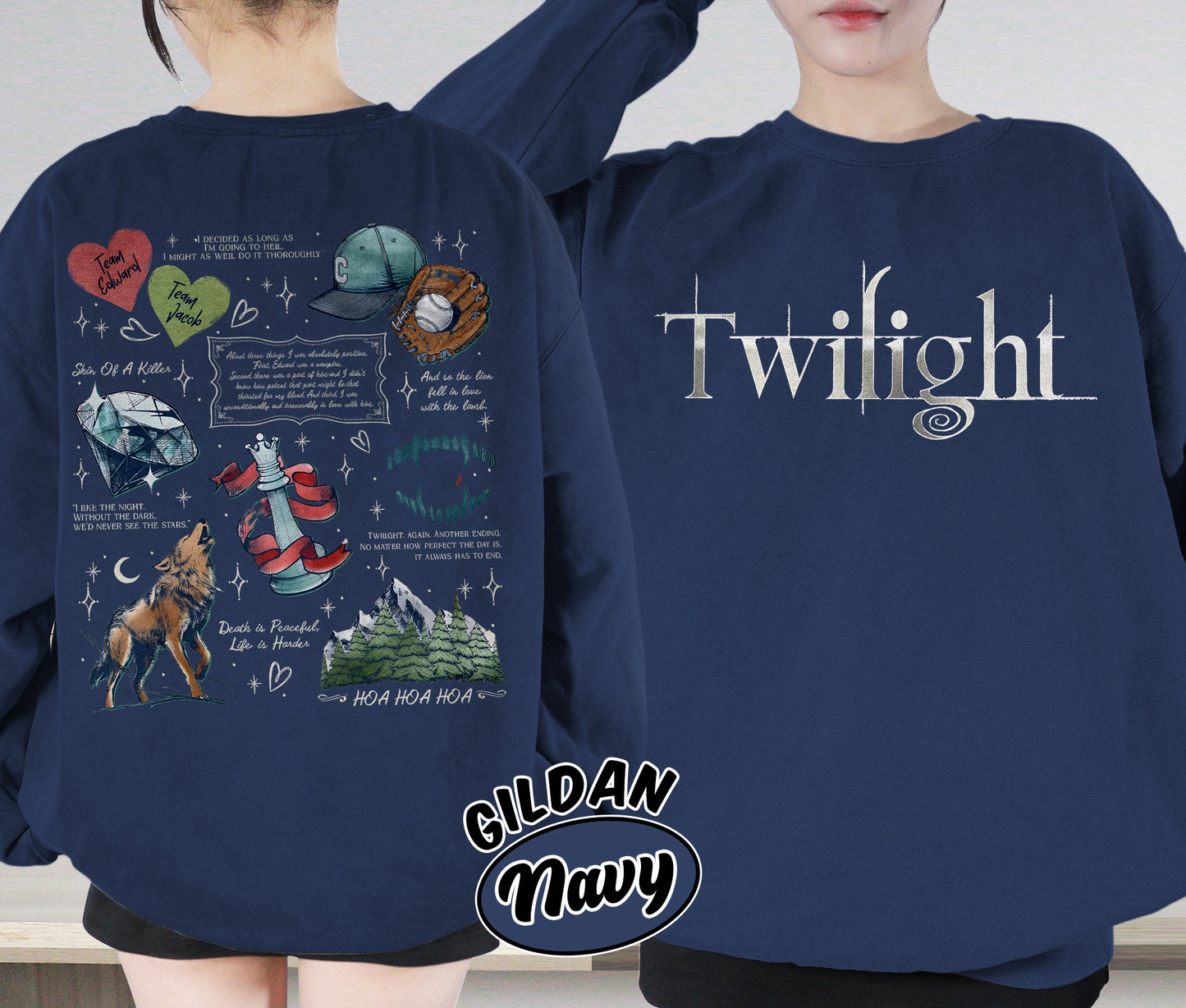 Vampire Wolf Romance Shirt, Twilight Inspired Shirt, Vampire Romance Shirt, Spooky Cozy Shirt, Romantasy Readers Shirt, Bookish Bookworm Book Nerd Shirt, Gift for Her, Gift for Readers for Book Lovers