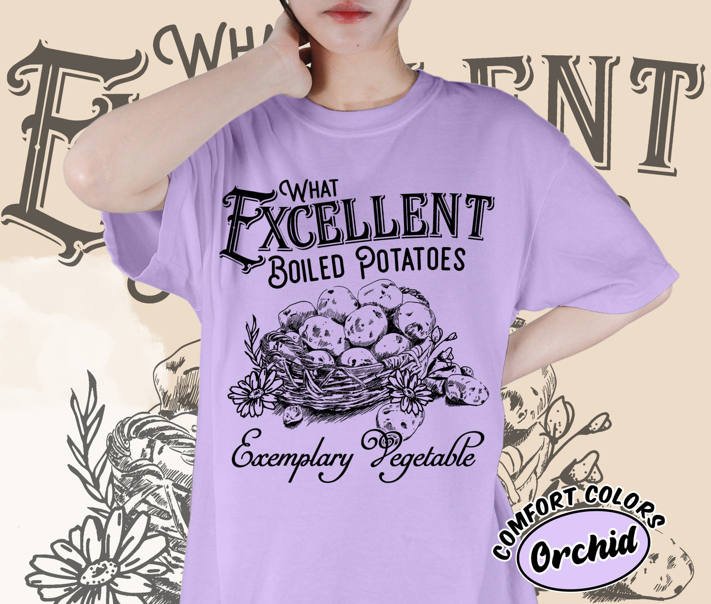 Excellent Boiled Potatoes Pride and Prejudice Shirt Jane Austen Shirt Pemberley Shirt Funny Mr Collins Mr Darcy Shirt, Romantasy Readers Shirt, Bookish Bookworm Book Nerd Shirt, Gift for Her, Gift for Readers for Book Lovers
