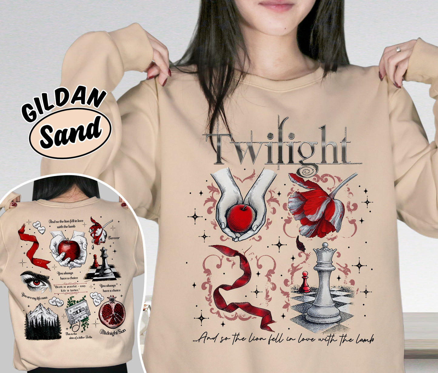 Twilight Inspired Shirt, Book Cover Aesthetic Shirt, Twilight Saga Shirt, Vampires Wolves Romance Shirt, Romantasy Readers Shirt, Bookish Bookworm Book Nerd Shirt, Gift for Her, Gift for Readers for Book Lovers
