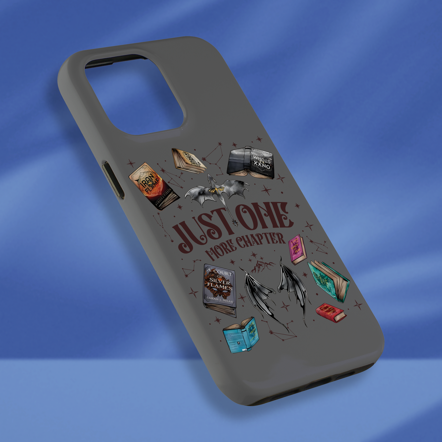 Just One More Chapter Phone Case Book Lover Phone Case Fantasy Merch Phone Case Romance Merch Phone Case