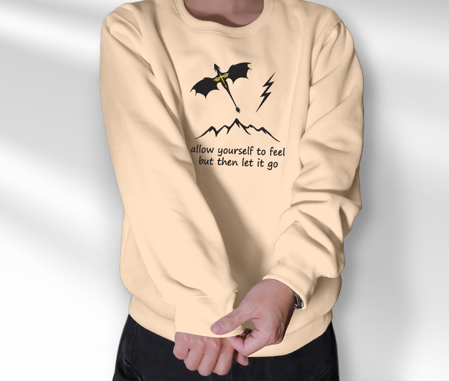 Dragons Fourth Wing Embroidered Sweatshirt, Fourth Wing Merch Crewneck, Gift For Empyrean Series Fan Club, Gift For Readers, For Book Lover