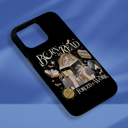 Born To Read Force To Work Phone Case Fourth Wing Phone Case Onyx Storm Phone Case Fantasy Merch Phone Case