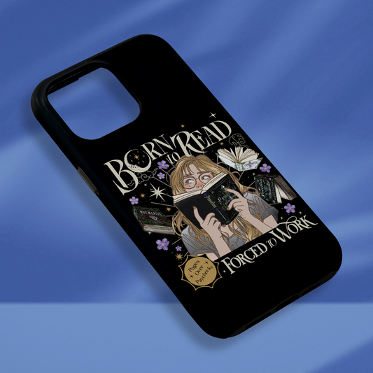 Born To Read For To Work Phone Case Reckless Phone Case Powerless Phone Case Fantasy Merch Phone Case