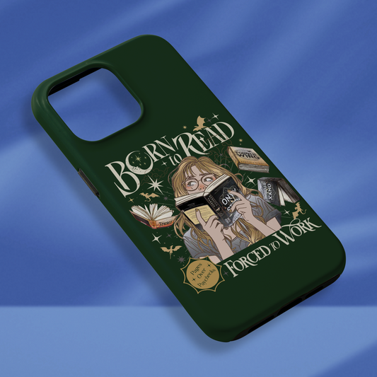 Born To Read Force To Work Phone Case Fourth Wing Phone Case Onyx Storm Phone Case Fantasy Merch Phone Case