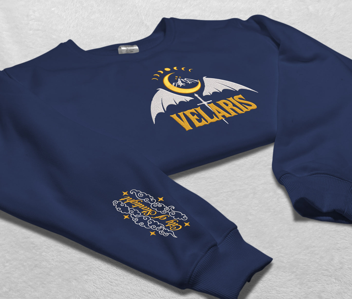 Embroidered Velaris City Of Starlight Sweatshirt, Velaris Art Acotar Embroidered Shirt, Sarah J Maas Bookish, Trendy Shirt, Gift For Book Lover