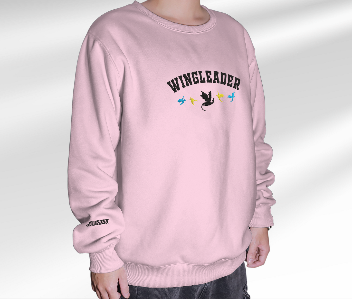 Embroidered Xaden Riorson Wingleader Sweatshirt, Embroidered Dragon Rider Crewneck, For Fourth Wing Fan Club, Gift For Readers For Book Lover