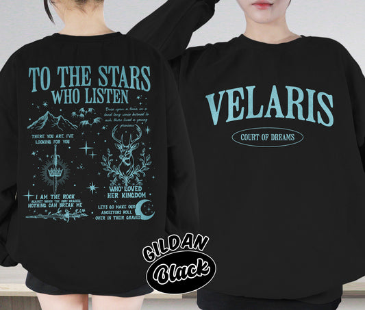 Velaris Shirt, City of Starlight Shirt, Acotar Shirt, To The Stars Who Listen Shirt, Romantasy Readers Shirt, Bookish Bookworm Book Nerd Shirt, Gift for Her, Gift for Readers for Book Lovers