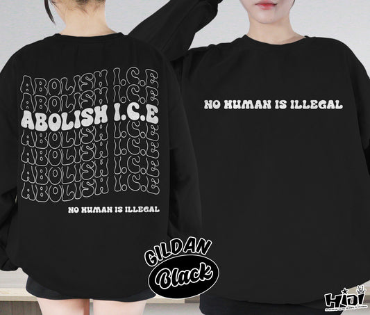 Abolish Ice No Human Is Illegal Shirt, End Ice Political Shirt, Pro Immigrant Shirt, DACA Shirt, Social Justice Shirt, Bookish Bookworm Book Nerd Shirt, Gift for Her, Gift for Readers for Book Lovers