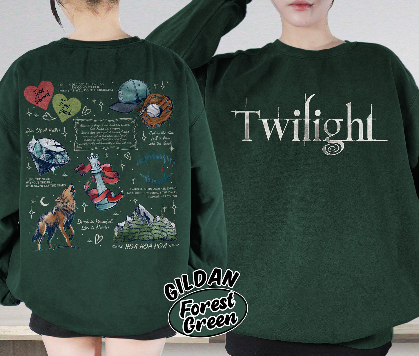 Vampire Wolf Romance Shirt, Twilight Inspired Shirt, Vampire Romance Shirt, Spooky Cozy Shirt, Romantasy Readers Shirt, Bookish Bookworm Book Nerd Shirt, Gift for Her, Gift for Readers for Book Lovers
