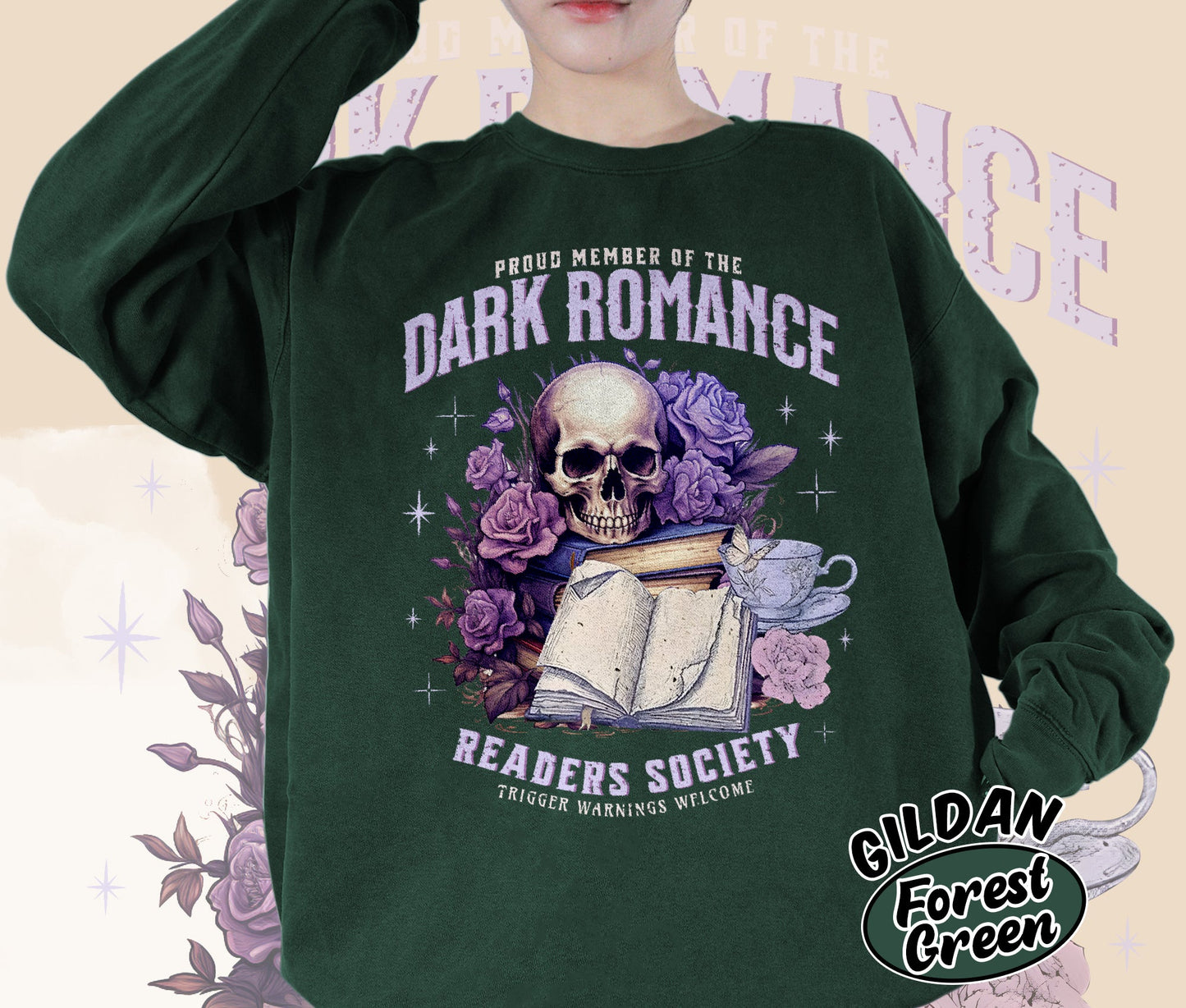 Dark Romance Readers Society Shirt Romance Reader Shirt Dark Academia Shirt Smut Reader Shirt, Bookish Bookworm Book Nerd Shirt, Gift for Her, Gift for Readers for Book Lovers