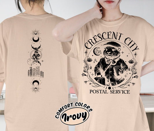 Crescent City Postal Service Shirt, Otter Service Shirt, Crescent City Shirt, Bryce Quinlan Shirt, Ruhn Danaan Shirt, Romantasy Readers Shirt, Bookish Bookworm Book Nerd Shirt, Gift for Her, Gift for Readers for Book Lovers