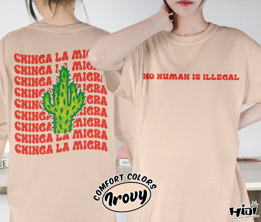 Chinga La Migra Shirt, Fck Ice Shirt, Abolish Ice Shirt, Immigrant Human Rights Shirt, LA Ice Protest, Romantasy Readers Shirt, Bookish Bookworm Book Nerd Shirt, Gift for Her, Gift for Readers for Book Lovers