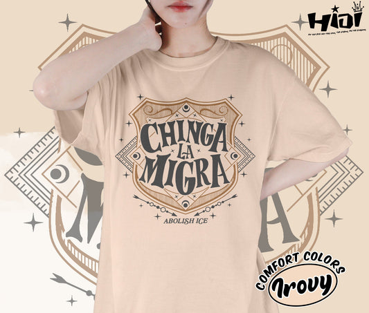 Abolish Ice No Human Is Illegal Shirt, Chinga La Migra Immigrant Human Rights Shirt, DACA Liberal Shirt, Romantasy Readers Shirt, Bookish Bookworm Book Nerd Shirt, Gift for Her, Gift for Readers for Book Lovers