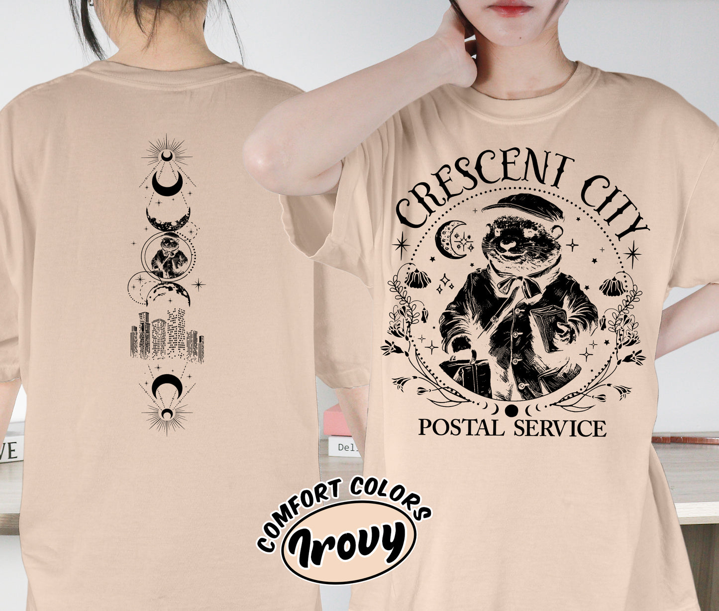 Crescent City Postal Service Shirt, Otter Service Shirt, Crescent City Shirt, Bryce Quinlan Shirt, Ruhn Danaan Shirt, Romantasy Readers Shirt, Bookish Bookworm Book Nerd Shirt, Gift for Her, Gift for Readers for Book Lovers