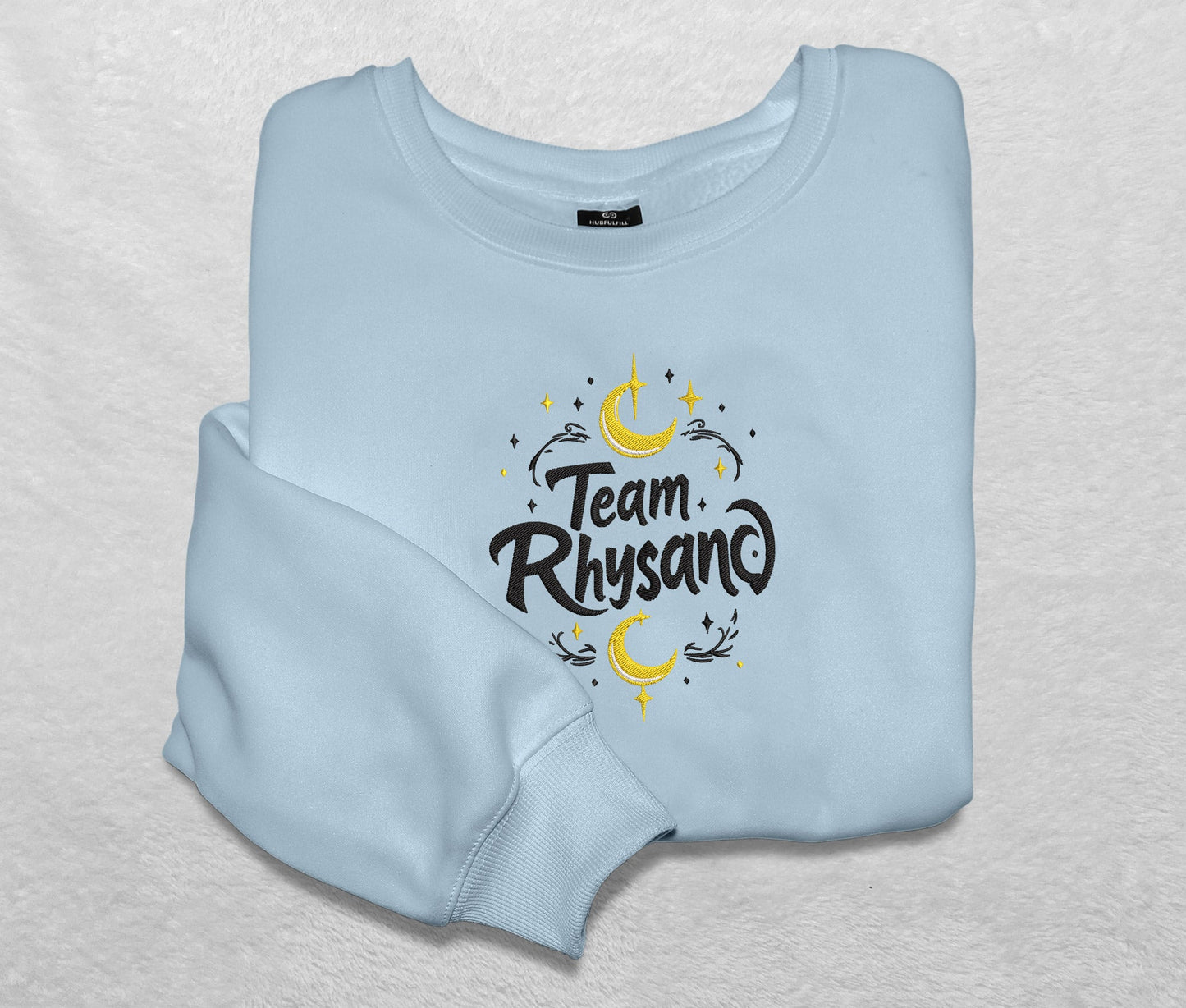 Acotar Team Rhysand Embroidered Sweatshirt, Acotar Merch Crewneck, Gift For Acotar Fan Club, Rhysand Fan Club, Gift For Readers, For Book Lover