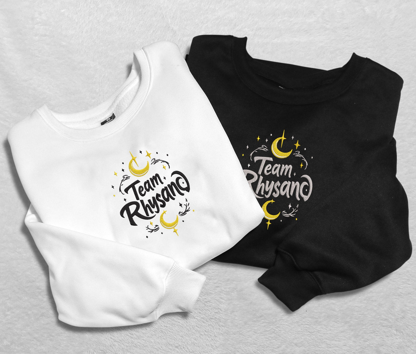 Acotar Team Rhysand Embroidered Sweatshirt, Acotar Merch Crewneck, Gift For Acotar Fan Club, Rhysand Fan Club, Gift For Readers, For Book Lover