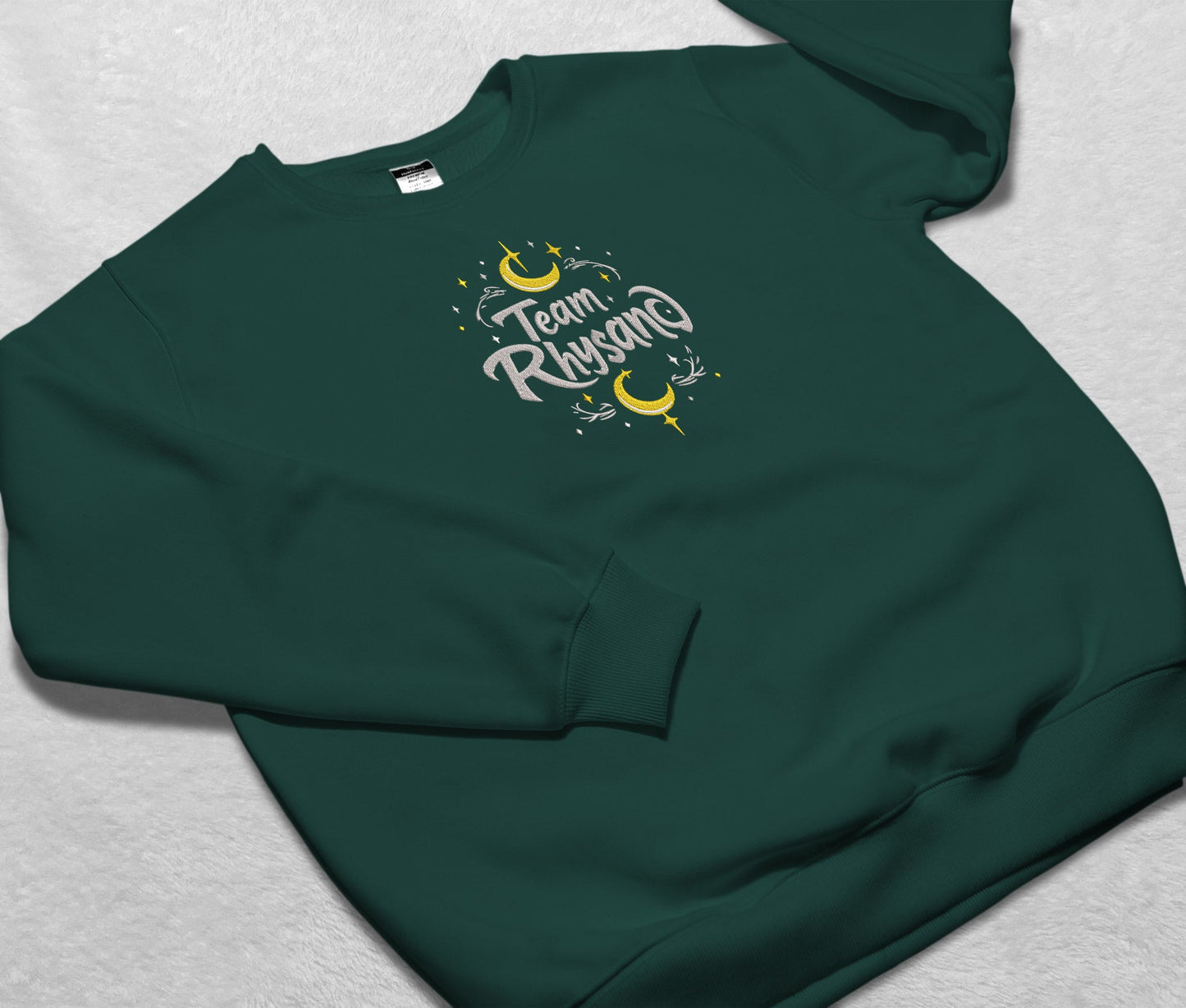 Acotar Team Rhysand Embroidered Sweatshirt, Acotar Merch Crewneck, Gift For Acotar Fan Club, Rhysand Fan Club, Gift For Readers, For Book Lover