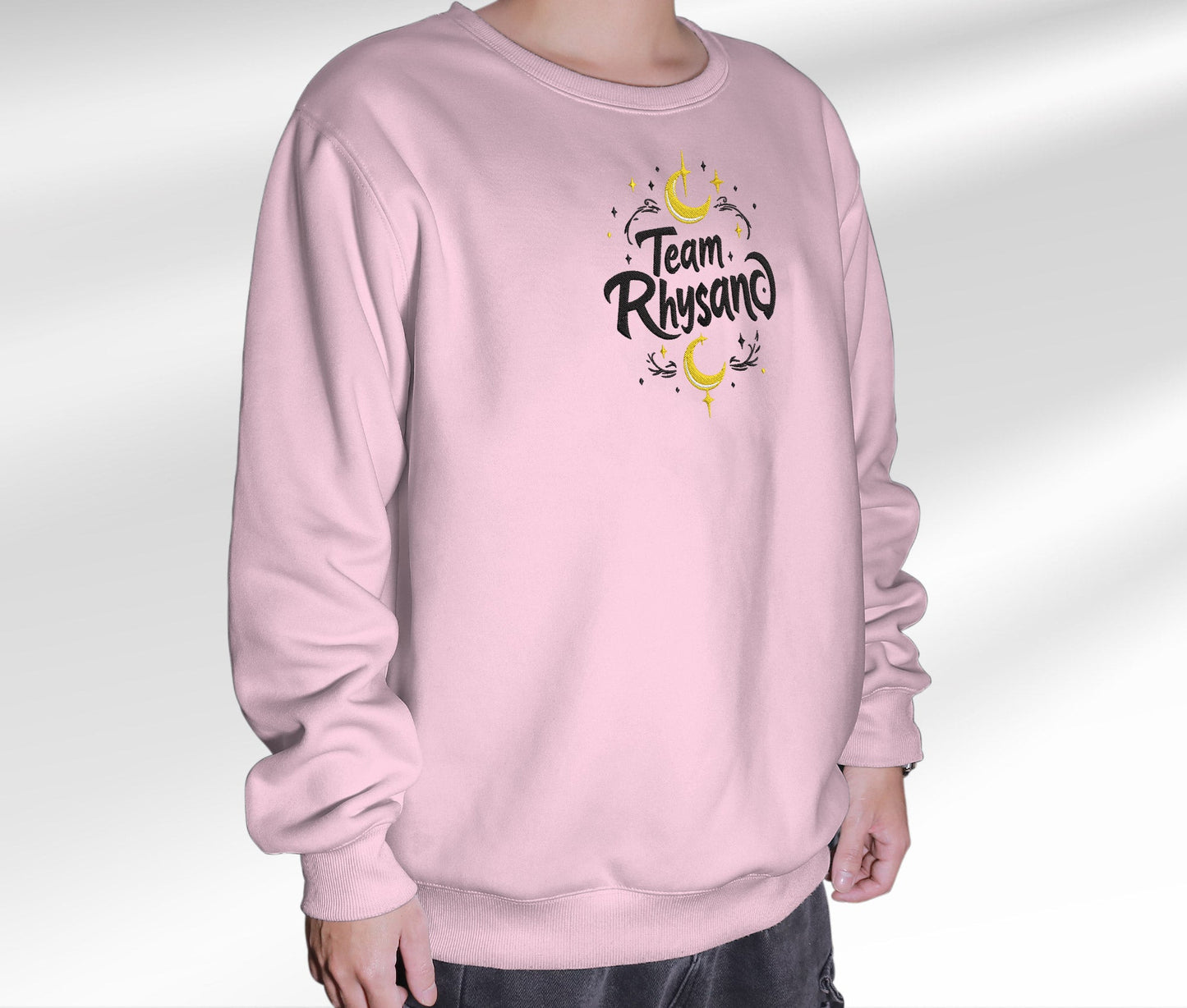 Acotar Team Rhysand Embroidered Sweatshirt, Acotar Merch Crewneck, Gift For Acotar Fan Club, Rhysand Fan Club, Gift For Readers, For Book Lover