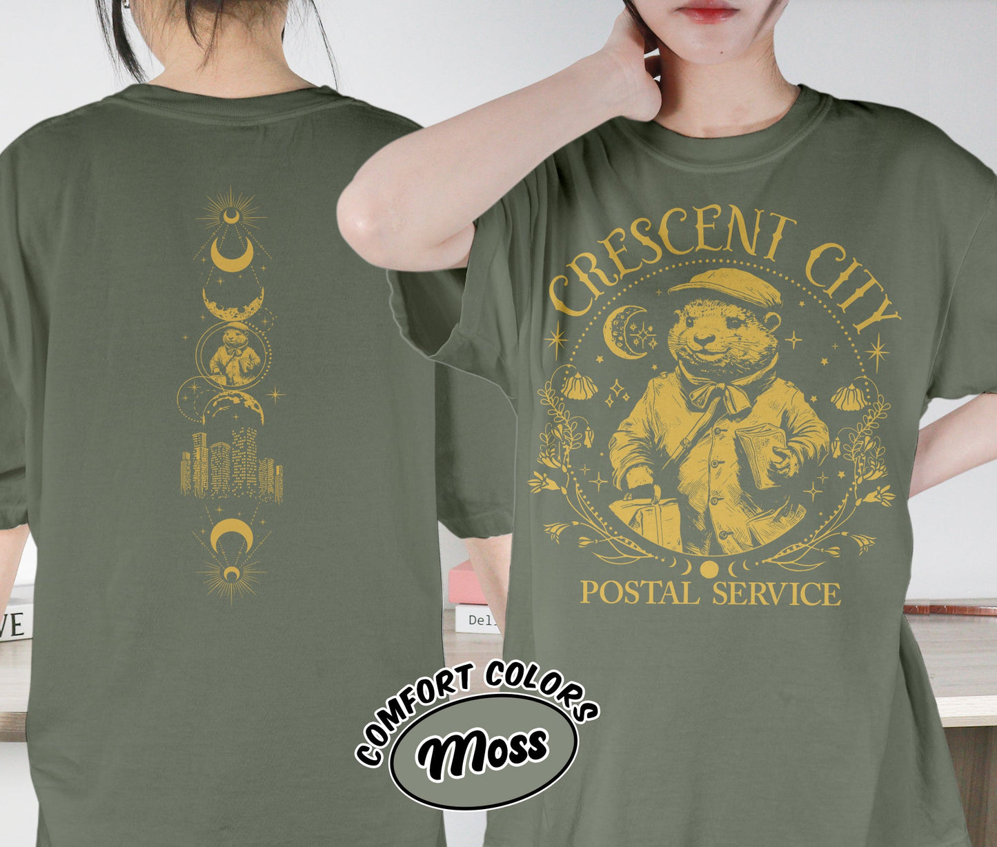 Crescent City Postal Service Shirt, Otter Service Shirt, Crescent City Shirt, Bryce Quinlan Shirt, Ruhn Danaan Shirt, Romantasy Readers Shirt, Bookish Bookworm Book Nerd Shirt, Gift for Her, Gift for Readers for Book Lovers