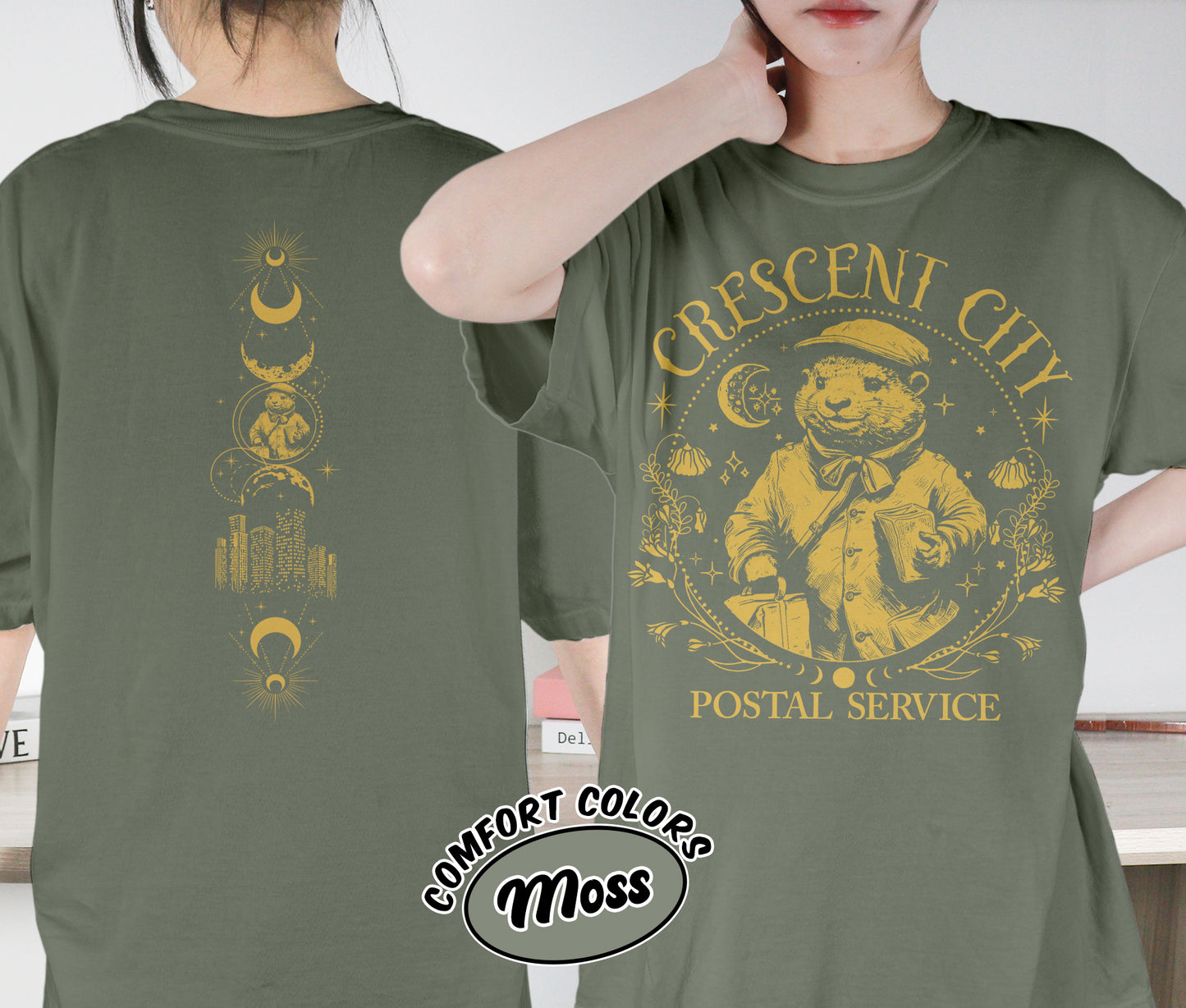 Crescent City Postal Service Shirt, Otter Service Shirt, Crescent City Shirt, Bryce Quinlan Shirt, Ruhn Danaan Shirt, Romantasy Readers Shirt, Bookish Bookworm Book Nerd Shirt, Gift for Her, Gift for Readers for Book Lovers
