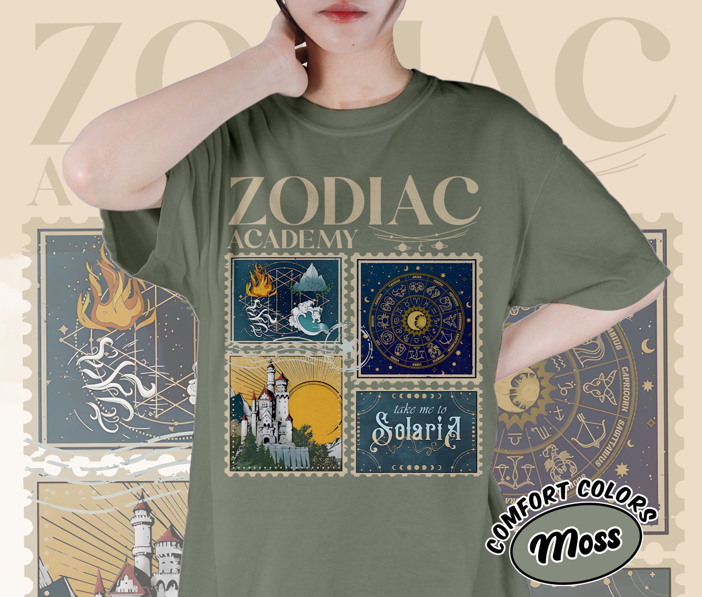 Zodiac Academy Shirt, Celestial Heirs Band Shirt, Terra Aer, Ignis and Aqua, Professor Lance Orion, Almighty Sovereign Society, Romantasy Readers Shirt, Bookish Bookworm Book Nerd Shirt, Gift for Her, Gift for Readers for Book Lovers