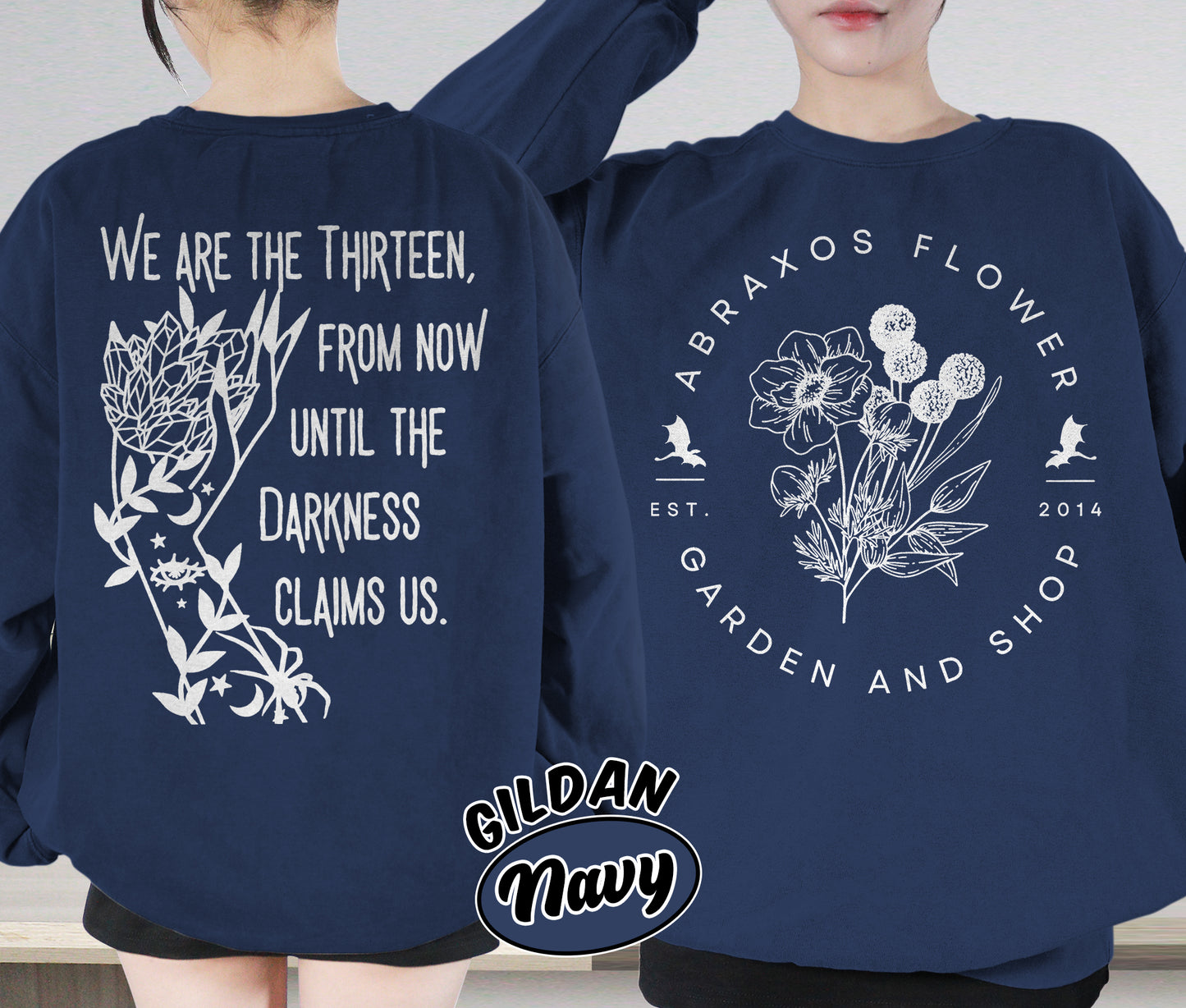 Abraxos Flower Garden Club Shirt, Throne Of Glass Flower Shirt, Throne Of Glass Shirt, Romantasy Readers Shirt, Bookish Bookworm Book Nerd Shirt, Gift for Her, Gift for Readers for Book Lovers
