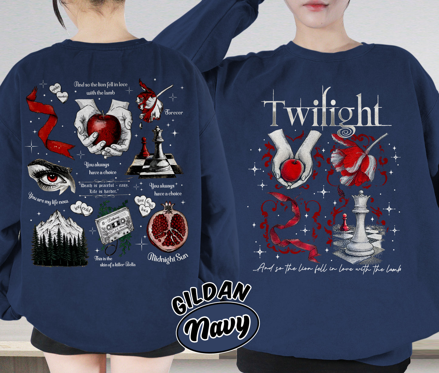 Twilight Inspired Shirt, Book Cover Aesthetic Shirt, Twilight Saga Shirt, Vampires Wolves Romance Shirt, Romantasy Readers Shirt, Bookish Bookworm Book Nerd Shirt, Gift for Her, Gift for Readers for Book Lovers