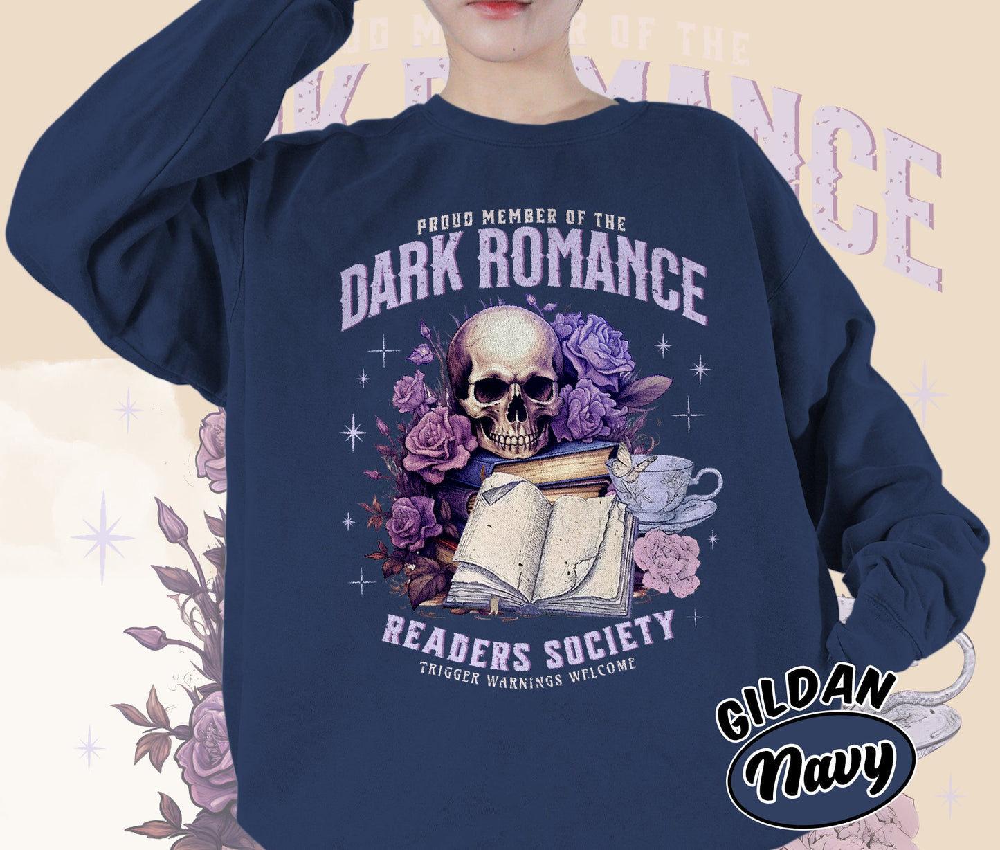 Dark Romance Readers Society Shirt Romance Reader Shirt Dark Academia Shirt Smut Reader Shirt, Bookish Bookworm Book Nerd Shirt, Gift for Her, Gift for Readers for Book Lovers