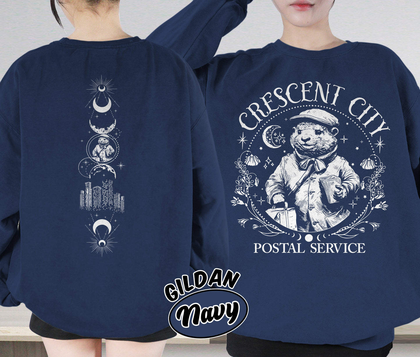 Crescent City Postal Service Shirt, Otter Service Shirt, Crescent City Shirt, Bryce Quinlan Shirt, Ruhn Danaan Shirt, Romantasy Readers Shirt, Bookish Bookworm Book Nerd Shirt, Gift for Her, Gift for Readers for Book Lovers