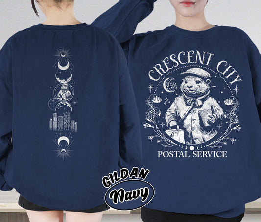 Crescent City Postal Service Shirt, Otter Service Shirt, Crescent City Shirt, Bryce Quinlan Shirt, Ruhn Danaan Shirt, Romantasy Readers Shirt, Bookish Bookworm Book Nerd Shirt, Gift for Her, Gift for Readers for Book Lovers