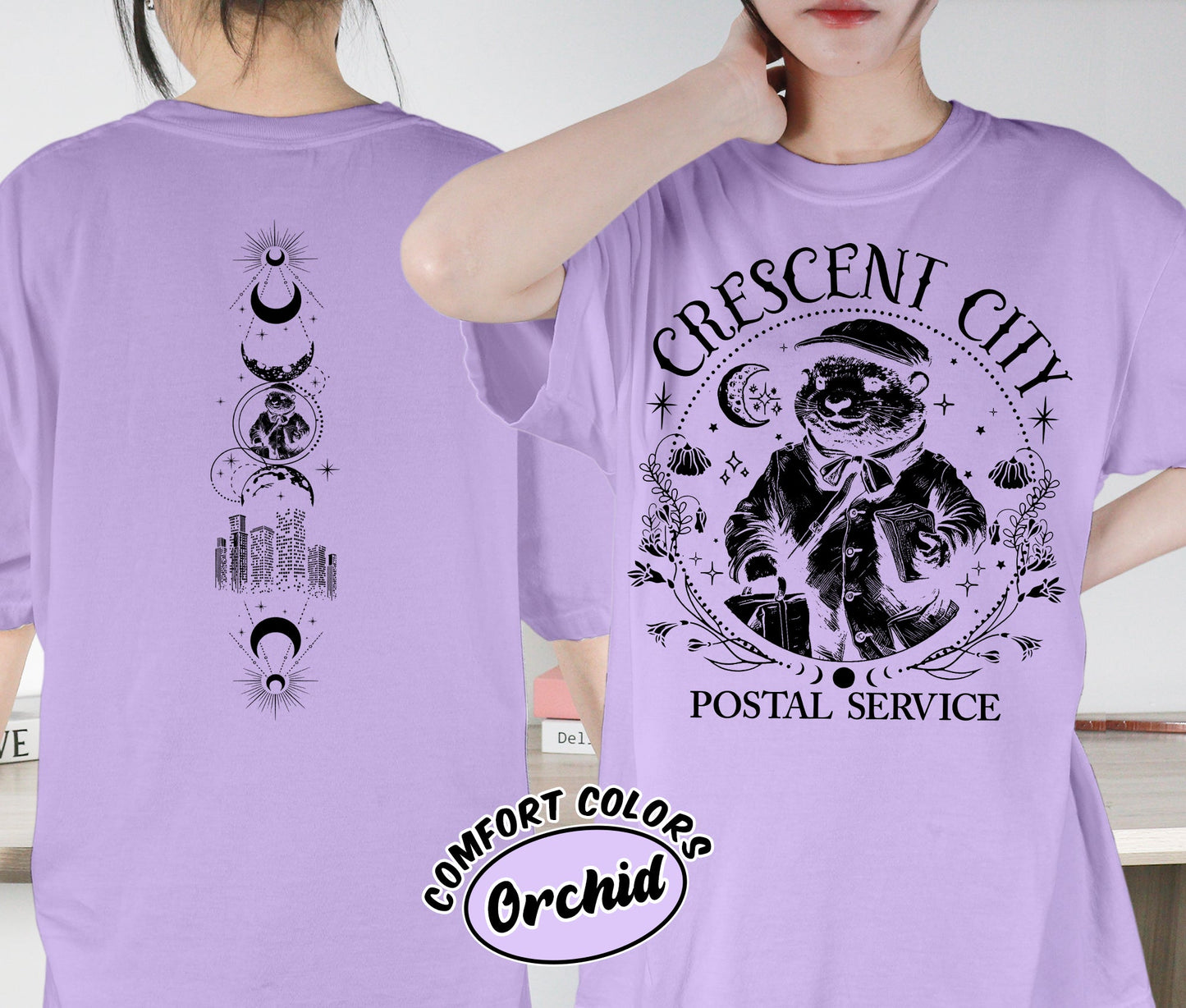 Crescent City Postal Service Shirt, Otter Service Shirt, Crescent City Shirt, Bryce Quinlan Shirt, Ruhn Danaan Shirt, Romantasy Readers Shirt, Bookish Bookworm Book Nerd Shirt, Gift for Her, Gift for Readers for Book Lovers