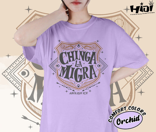 Abolish Ice No Human Is Illegal Shirt, Chinga La Migra Immigrant Human Rights Shirt, DACA Liberal Shirt, Romantasy Readers Shirt, Bookish Bookworm Book Nerd Shirt, Gift for Her, Gift for Readers for Book Lovers