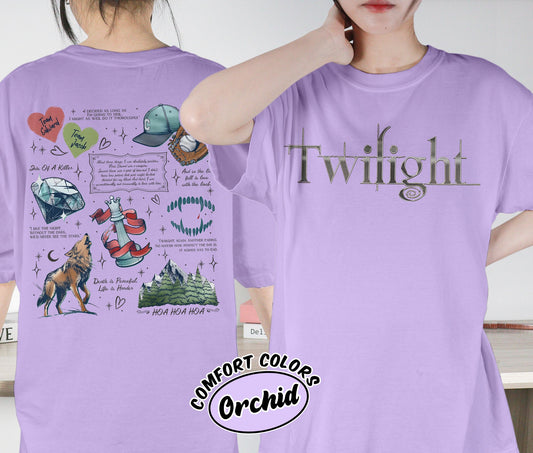 Vampire Wolf Romance Shirt, Twilight Inspired Shirt, Vampire Romance Shirt, Spooky Cozy Shirt, Romantasy Readers Shirt, Bookish Bookworm Book Nerd Shirt, Gift for Her, Gift for Readers for Book Lovers