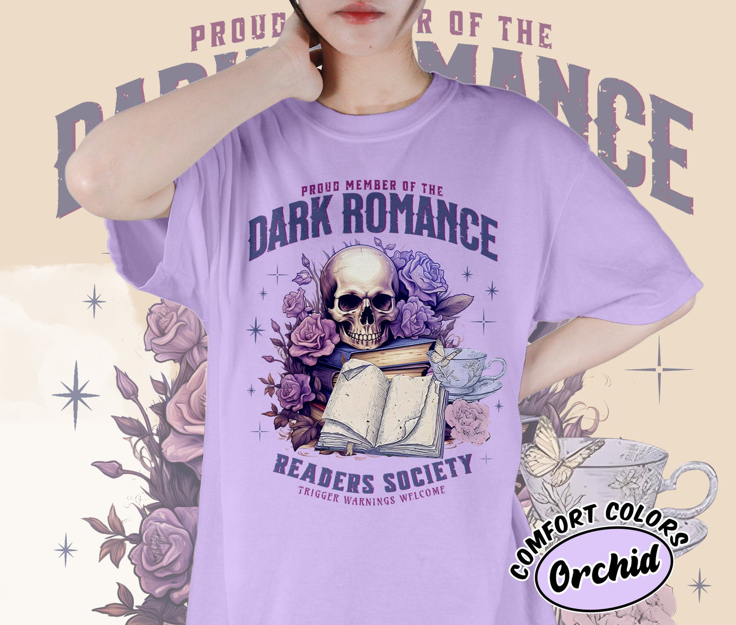 Dark Romance Readers Society Shirt Romance Reader Shirt Dark Academia Shirt Smut Reader Shirt, Bookish Bookworm Book Nerd Shirt, Gift for Her, Gift for Readers for Book Lovers